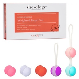 She-Ology Weighted Kegel Set at The Love Boutique, Online Adult Toys Store