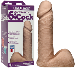 Vac-U-Lock 6in UR3 Cock And Balls at Online Adult Sex Toy Store, The Love Boutique
