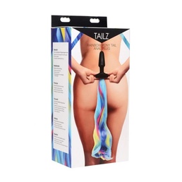 Pony Tail Butt Plug Rainbow, Online Sex toys and more at Canadian Adult Shop, The Love Boutique