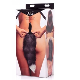 Tailz Grey Fox Tail Anal Plug Online at Canadian Adult Shop - The Love Boutique