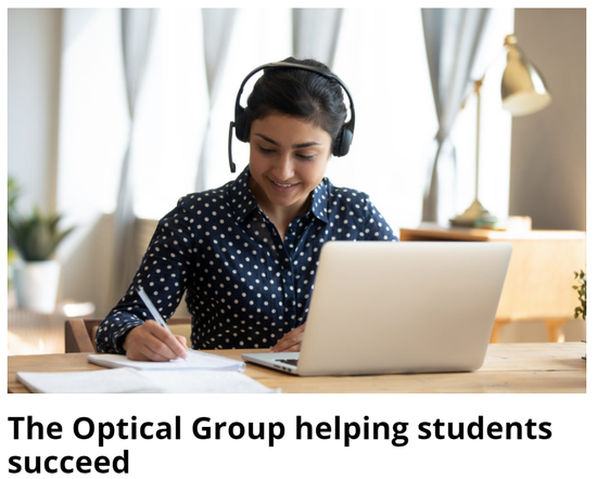 Optical Group Helping Students Succeed