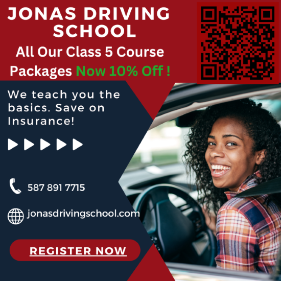 Jonas Driving School Class 5 10% discount