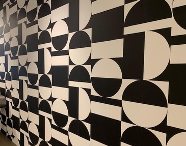 Black and White Wallpaper by Atchison Architectural Interiors - Chicago Interior Designer