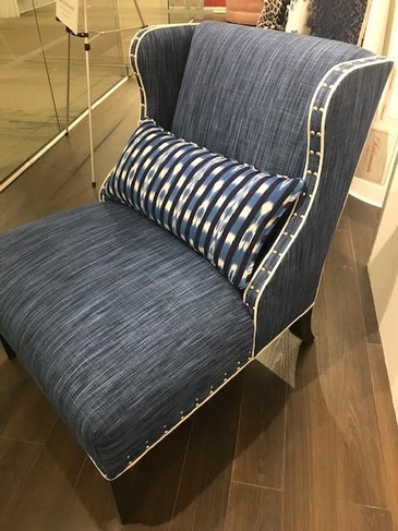Blue Sofa Chair by Atchison Architectural Interiors - Luxury Interior Designer in Chicago
