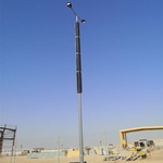 EnGo Tower Solar Street Light in Corporate Areas - Transportation Solutions and Lighting, Inc
