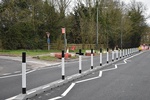 Lane Separators near Parking Lots - Rubber Traffic Calming - Transportation Solutions and Lighting, Inc