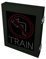 LED Blank Out Signs - Light Rail and Pedestrian Warning Alert - Transportation Solutions and Lighting, Inc