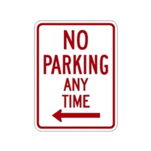 R7-1L No Parking Any Time - MUTCD SIGNS Florida - Transportation Solutions and Lighting, Inc