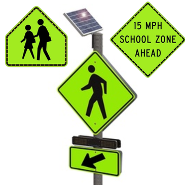 School Zone Flashing Sign Systems Supplier Throughout Florida and the Southeastern United States - Transportation Solutions and Lighting, Inc.