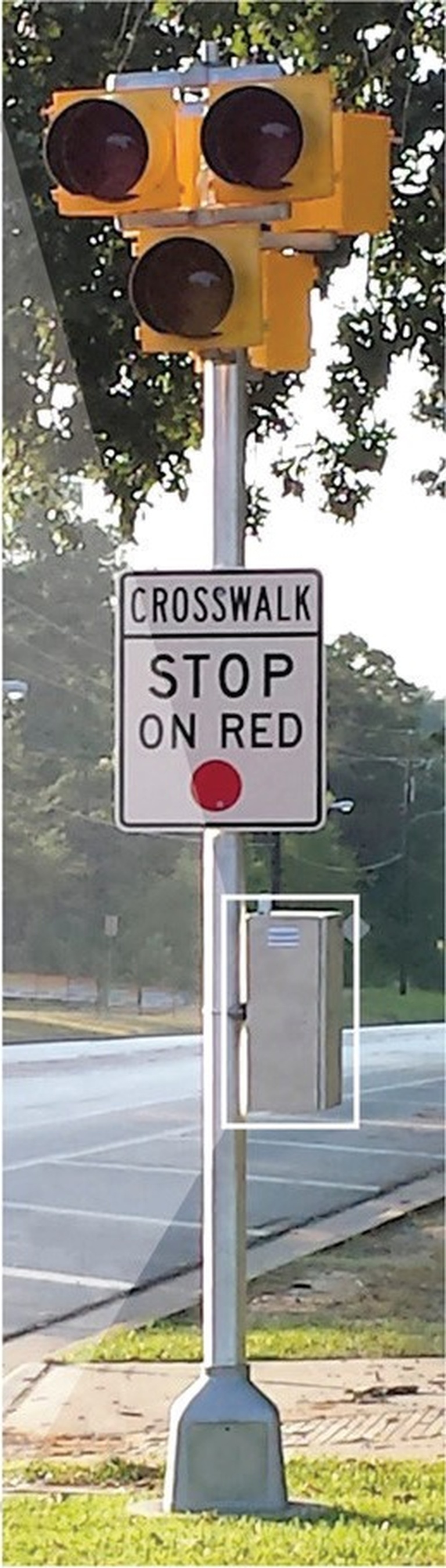 Rectangular Pedestrian Hybrid Hawk Beacon Crossing Warning System - Transportation Solutions and Lighting, Inc