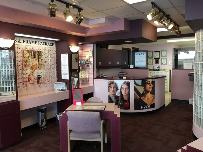 Inside View of Optical Store in Penticton, BC