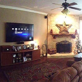 Home TV installation completed by professionals of BTZ Audio Video, LLC.