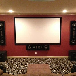 Large Audio Visual System Installed with surround sound by BTZ Audio Video, LLC.