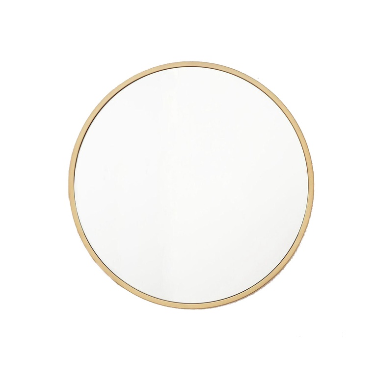 Gold Round Mirror 