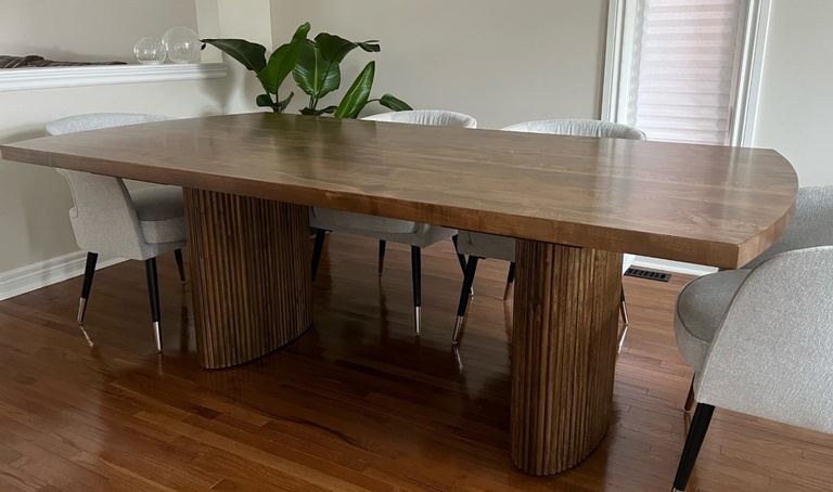 Fluted Dining Table