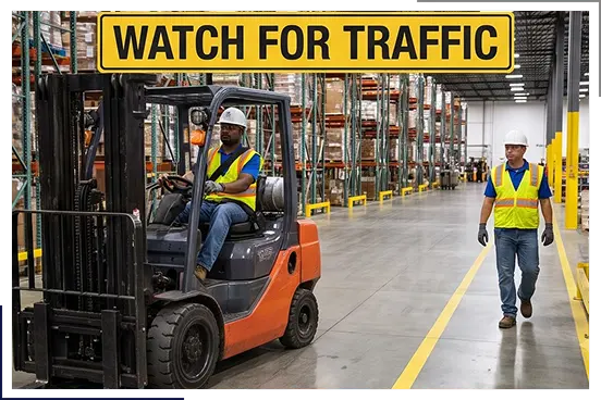 Workplace safety assessment being completed for a Guelph industrial business