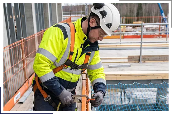Workplace risk assessment being completed for an industrial business in Stratford.