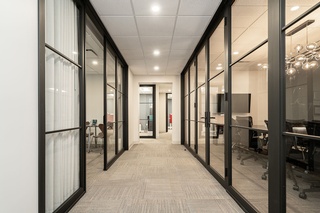 Illuminated commercial office space with exceptional lighting upgrades by Winnipeg's commercial electrician