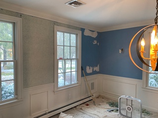 Living Room Painting and Plastering Services by Peter Ricciarelli Painting and Wallpapering Company in Whitman