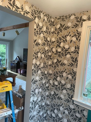 Floral Wallpaper Installation Services for your home or business in Whitman, Massachusetts