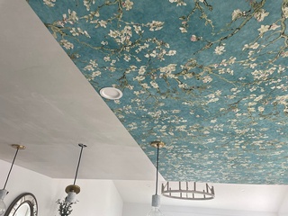 Ceiling Wallpaper Installation Services by Peter Ricciarelli Painting and Wallpapering Company in Whitman