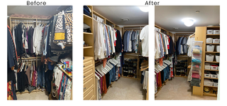 Expert personal organizer helped in decluttering and transforming the space of a Garment Store