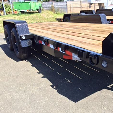 Heavy-Duty Flat Deck Trailer for sale at Pacific Rim Trailer Sales in British Columbia