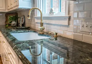 Add a Marble Countertop to your living space for timeless opulence and traditional beauty