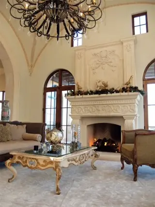 Enhance Tulsa Fireplaces with artisanal Architectural Stonework, creating a harmonious blend of design 