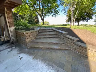 Flagstone Pavers Installation by Green Crew Contracting Inc for exquisite look