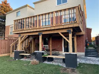 Deck Construction services by Green Crew Contracting Inc