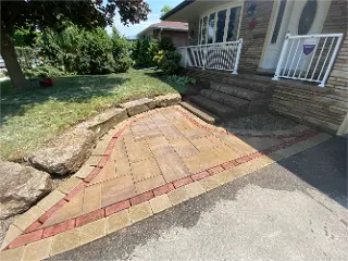 Exquisite Flagstone installation by Green Crew Contracting Inc