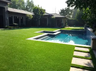 Landscaping and Pool Paver Installation by Green Crew Contracting Inc for exquisite look