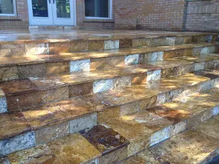 Flagstone Installation by Green Crew Contracting Inc