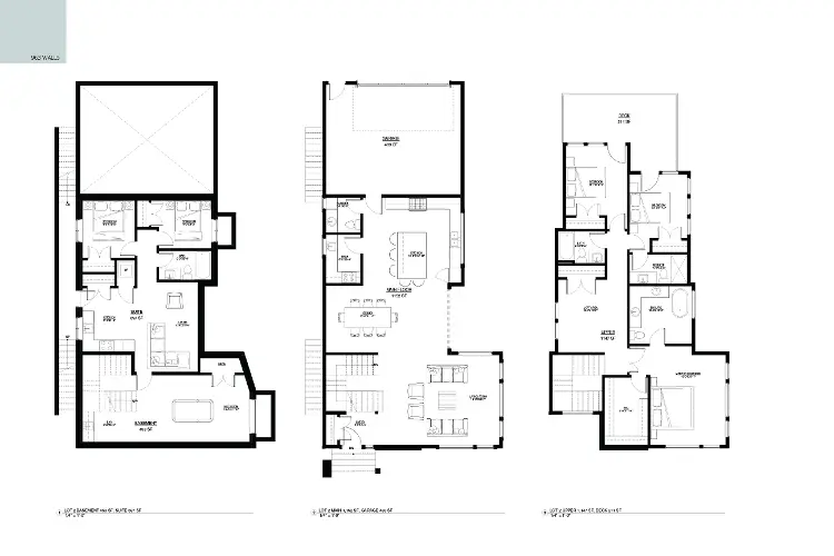 Explore the intricately designed Custom Home Floor Plan by Noura Homes for 963 Walls, a blueprint for exceptional living