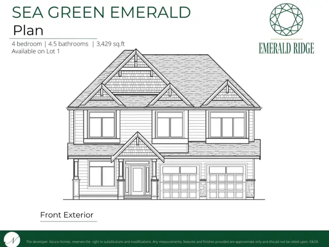 Explore the impeccable design of Sea Green Emerald Custom Home by Noura Homes