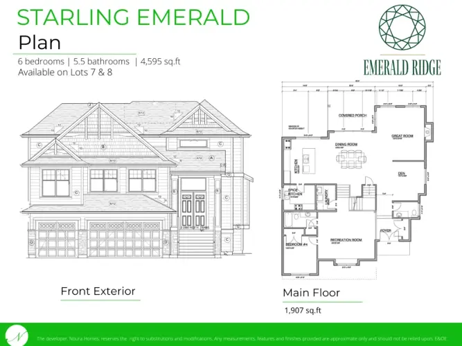 Discover the elegance of Starling Emerald - a Custom Home by Noura Homes