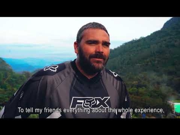 Riding Motorcycle in Colombia with Elephant Moto