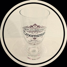 Groomsman glass