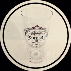 Groomsman glass