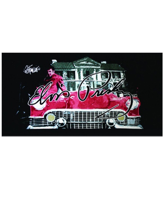 Elvis Pink Cadillac Beach Towel