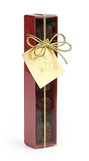 Red Gift Box - Dark Chocolate Fleur De Sel Peanut Butter Meltaways (12)