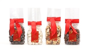 Stand Up Gift Bag, Red Label - Milk Belgian Chocolate Almonds