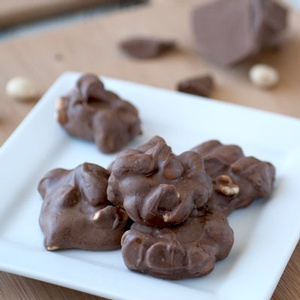 Belgian Chocolate Caramel Nut Clusters, 1 lb