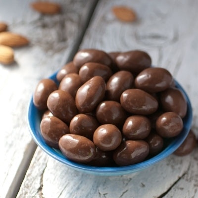 No Sugar Added Dark Chocolate Covered Almonds, 1 lb