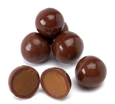 Belgian Chocolate Caramel Balls, 1 lb