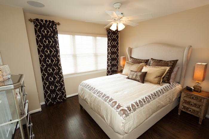 Gold & Brown Guest Room