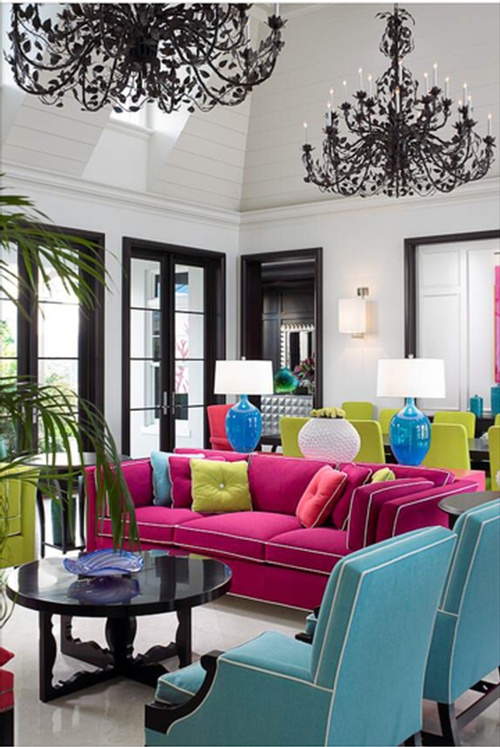 Colorful Living Room Furniture by Classic Interior Designs Inc - Furniture Store in Fresno