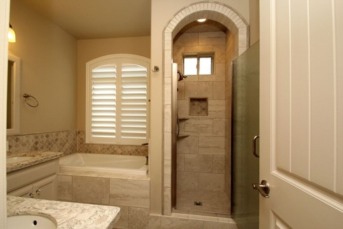 Custom Bathroom Design by Fresno Interior Designer at Classic Interior Designs Inc