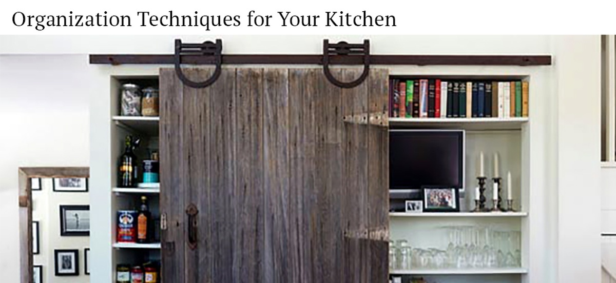 Organization techniques for your kitchen